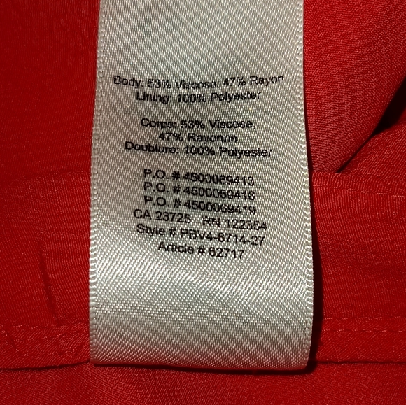 Aritzia Wilfred Emelyn Shorts Red High  Waisted Shorts - Picture 12 of 12